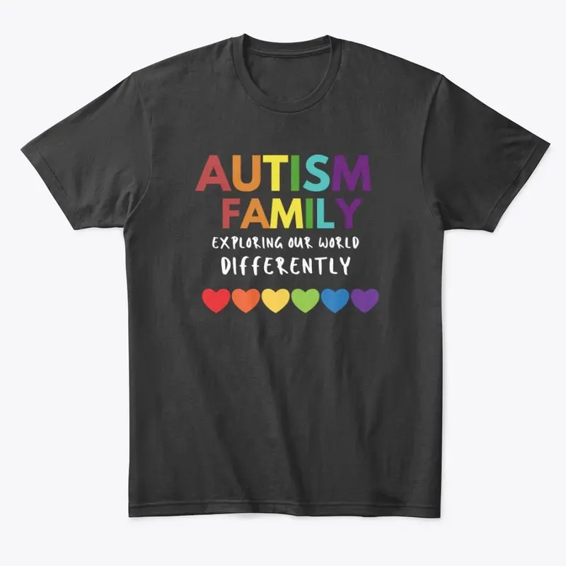 Autism Family Exploring Our World Hearts